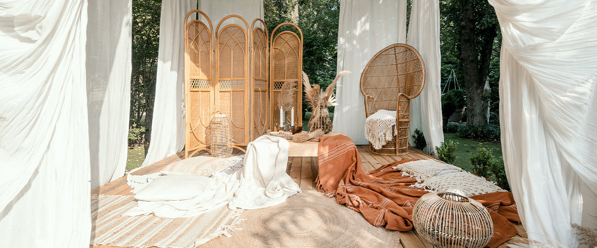 Boho style gazebo