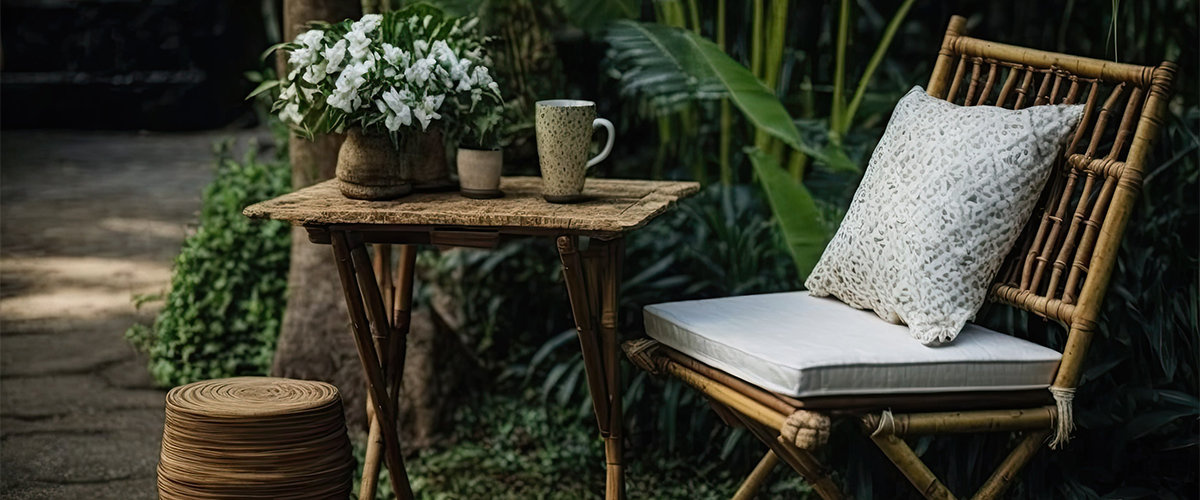 Bamboo outdoor furniture