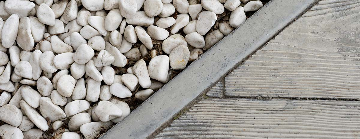 white rocks on an outdoor path