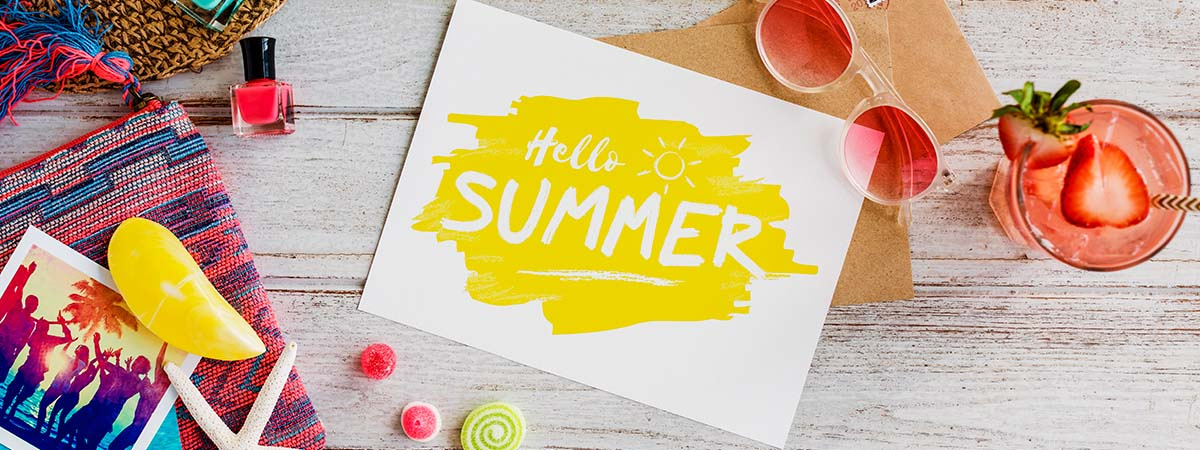 RSVP card to a summer party